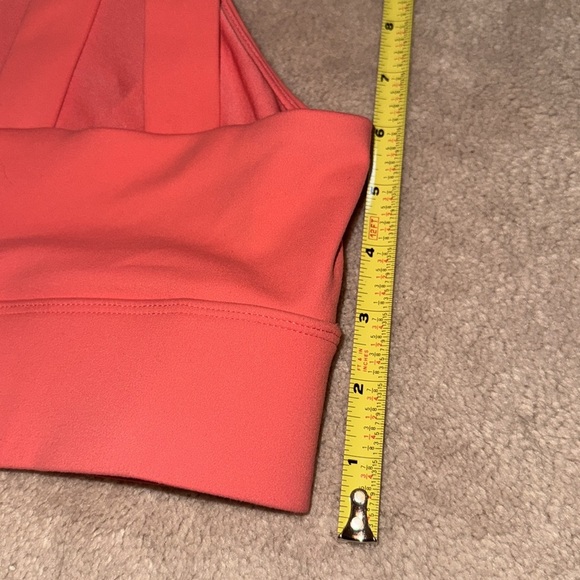 Jockey Orange Pink Fitted Crop Sports Bra NWOT - Picture 4 of 7